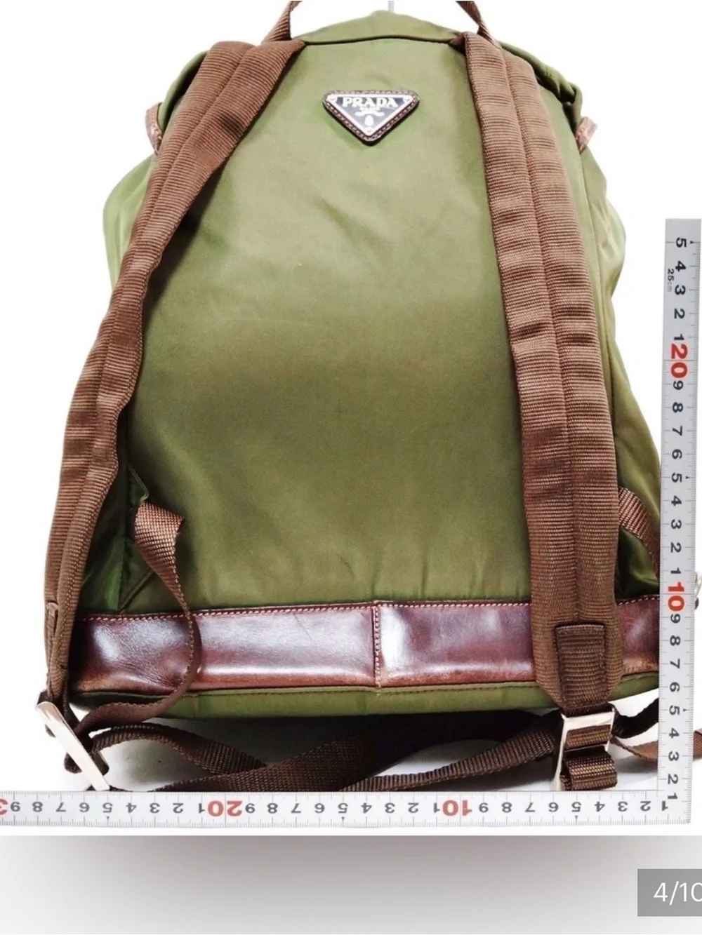 Prada Vintage Green Nylon Backpack | Auth Made in Italy